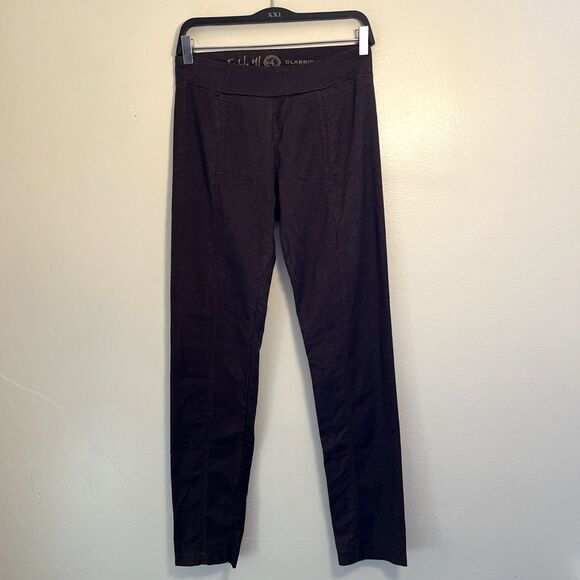 ETHYL Classic Center Seam Cigarette Cut Pants, Heathered Brown- Size 4 - Picture 1 of 9